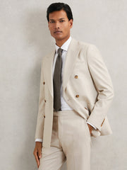 Suit Jacket in Stone