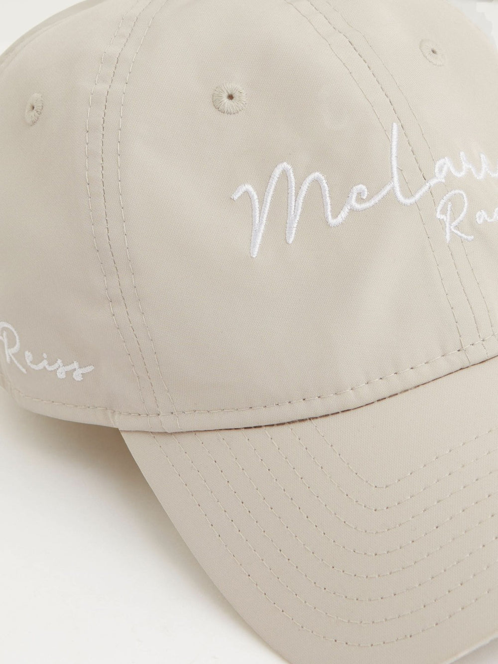 McLaren Racing Logo Embroidered Cap Unisex Fit in Stone