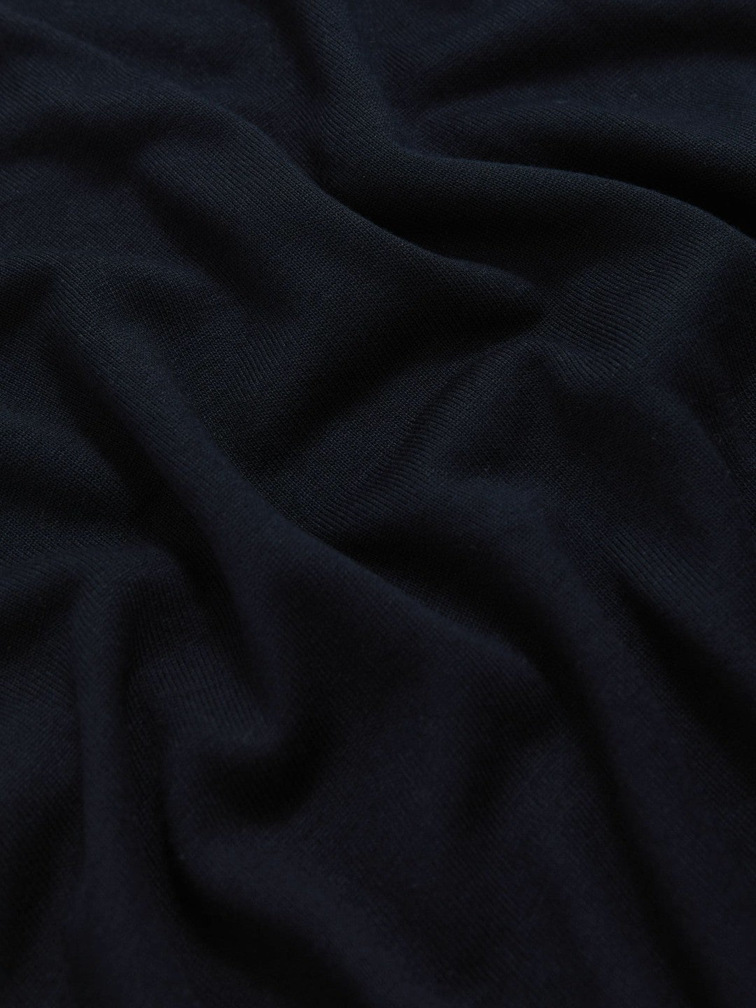 Jersey V-Neck Top in Navy