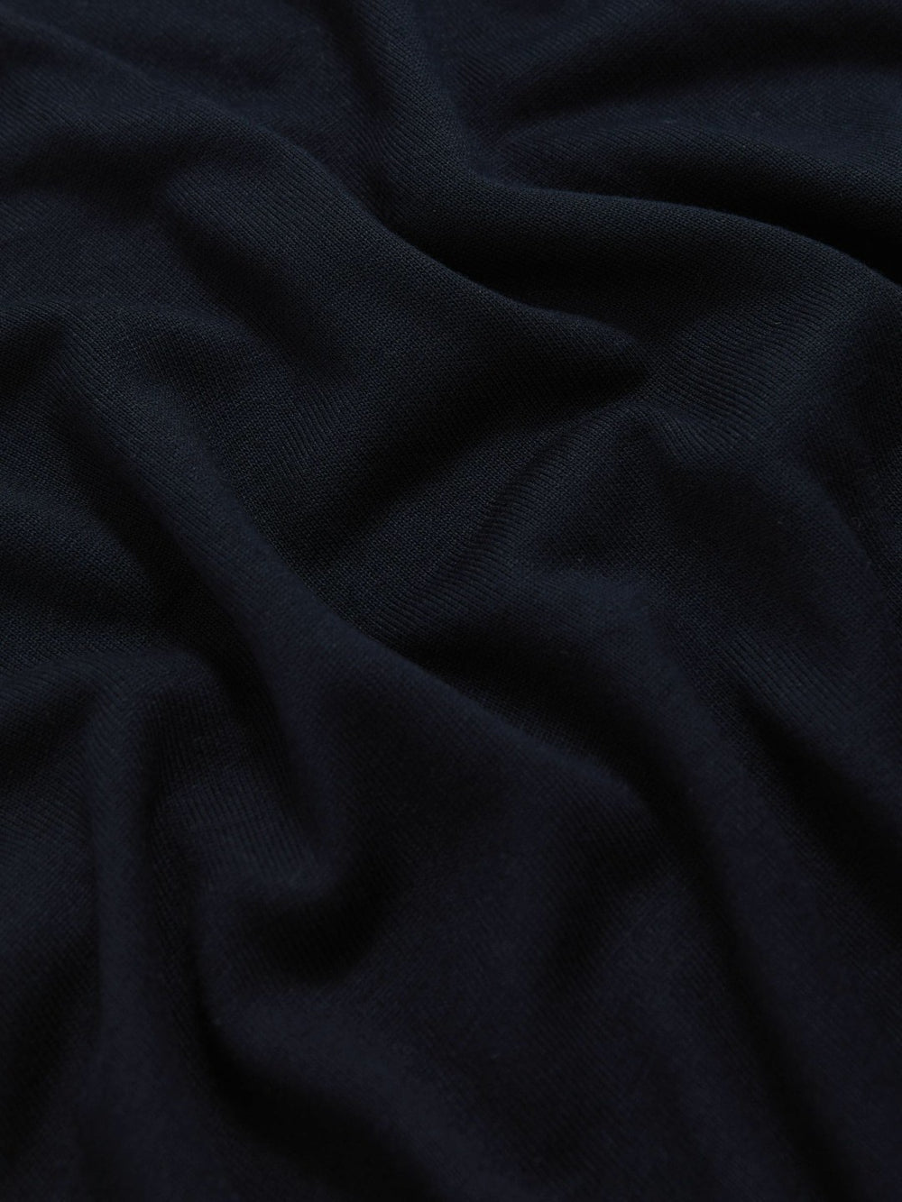 Jersey V-Neck Top in Navy