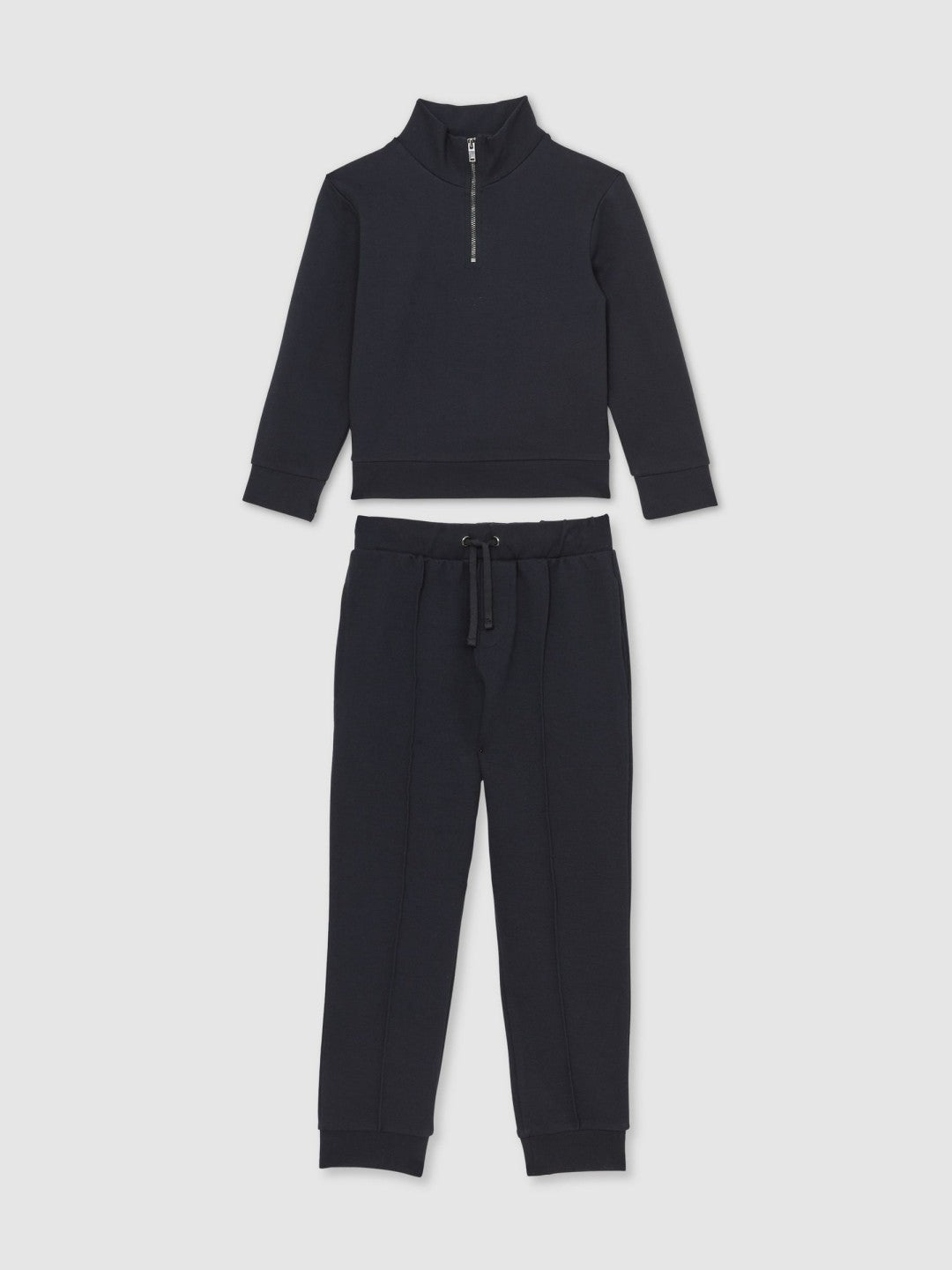 9-13 yrs Interlock Sweatshirt and Trousers Set in Navy Blue