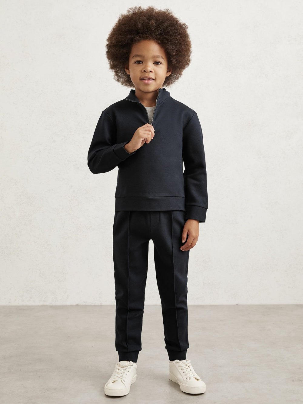 9-13 yrs Interlock Sweatshirt and Trousers Set in Navy Blue