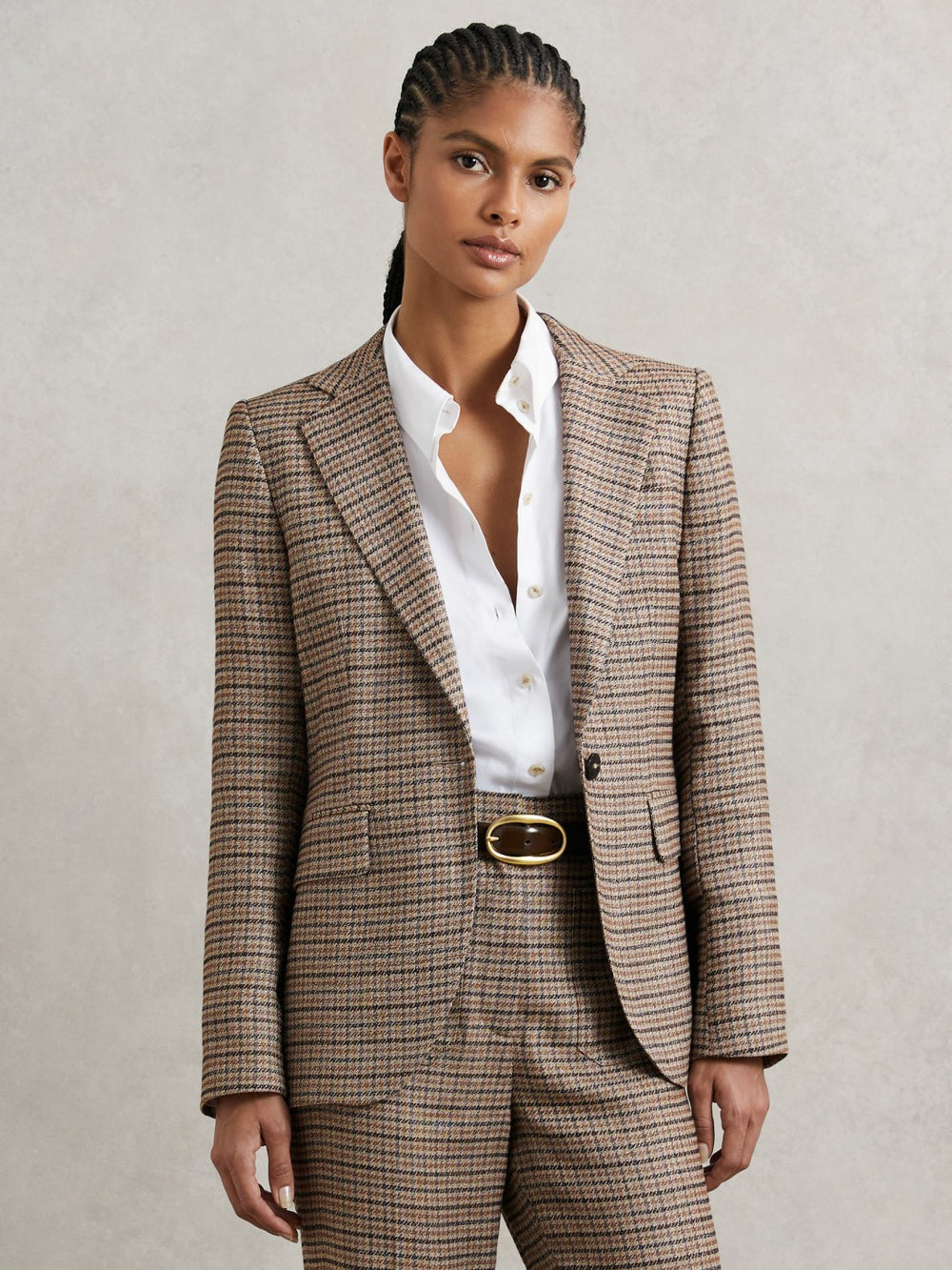 Jacket in Neutral Check