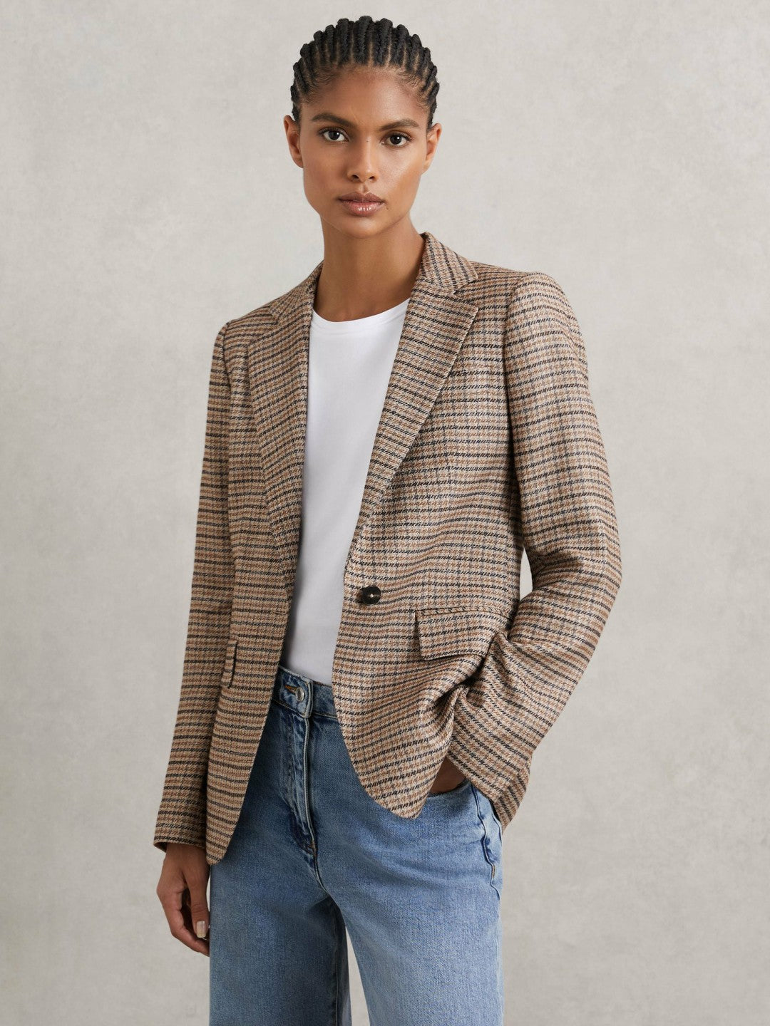 Jacket in Neutral Check