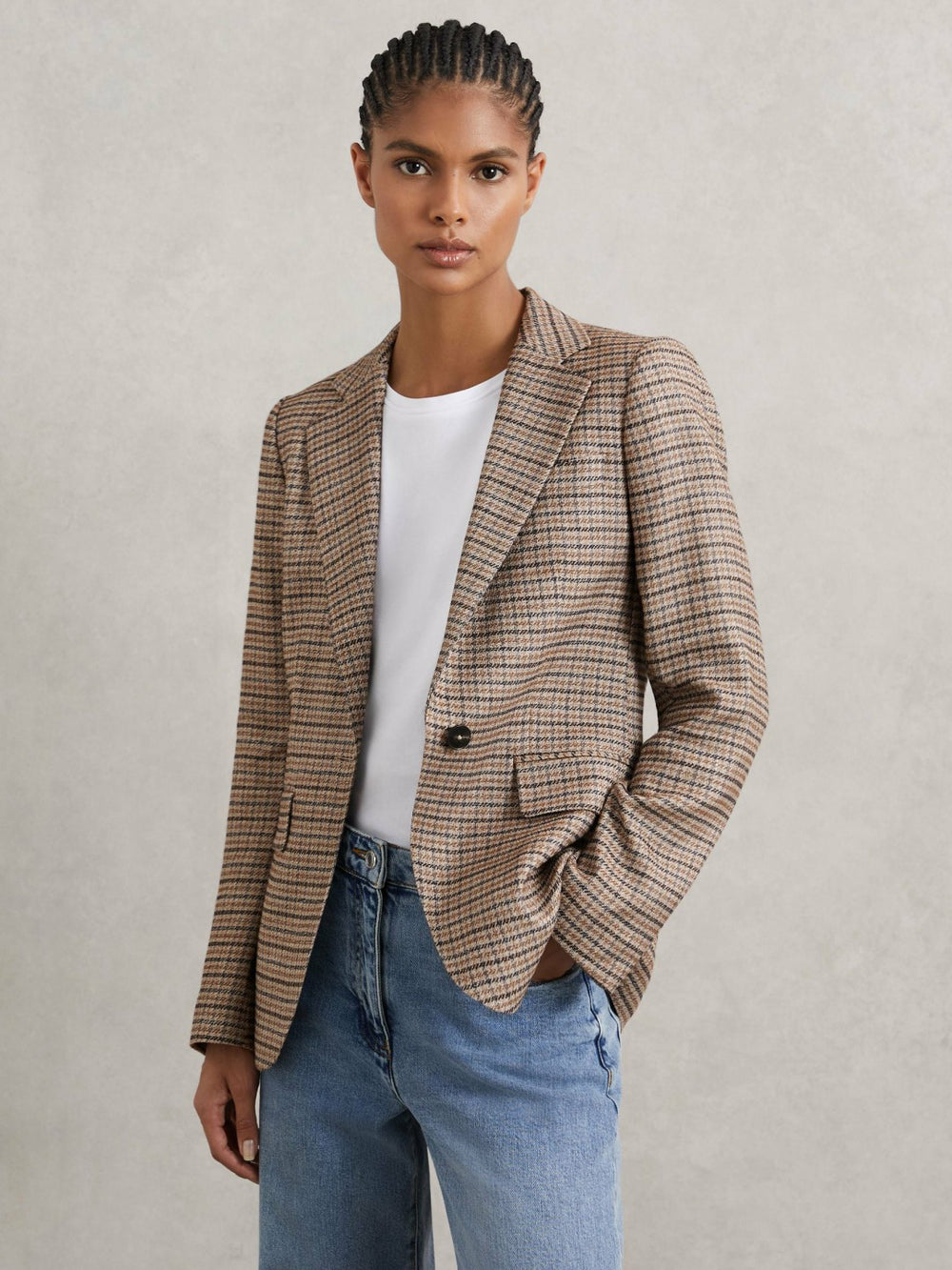 Jacket in Neutral Check