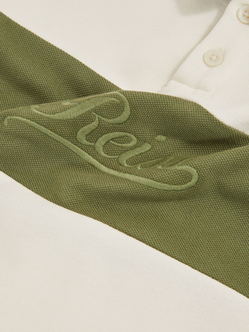 9-13 yrs Cotton Logo-Embroidery Rugby Polo Shirt in Forset Green/White