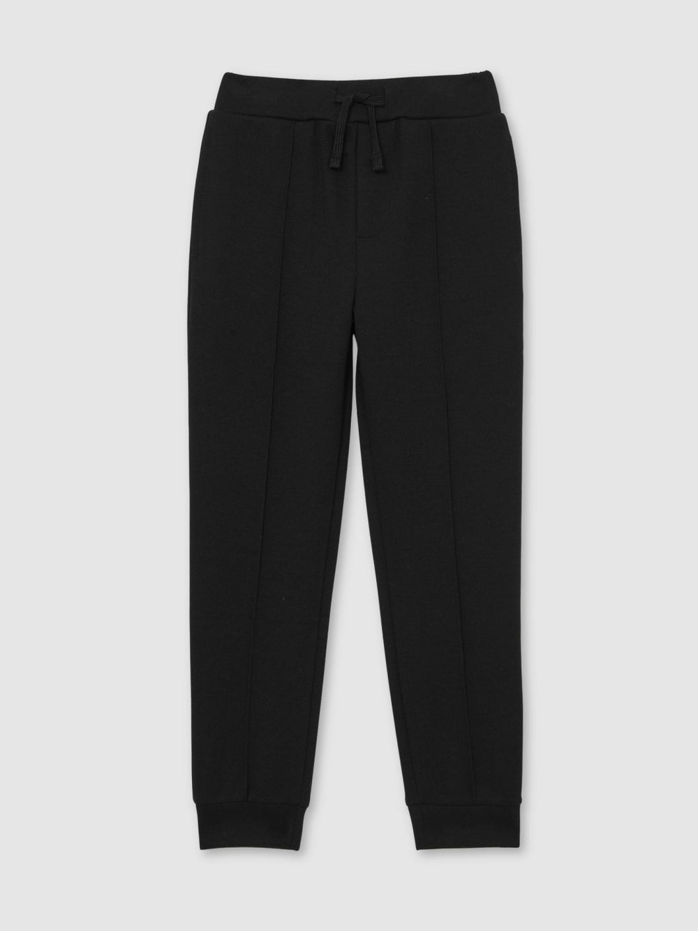 3-9 yrs Interlock Drawstring Joggers in Black