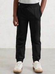 3-9 yrs Interlock Drawstring Joggers in Black
