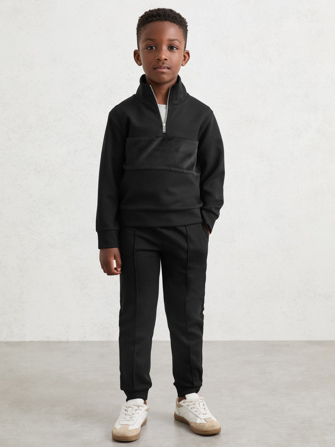 13-14 yrs Interlock Drawstring Joggers in Black