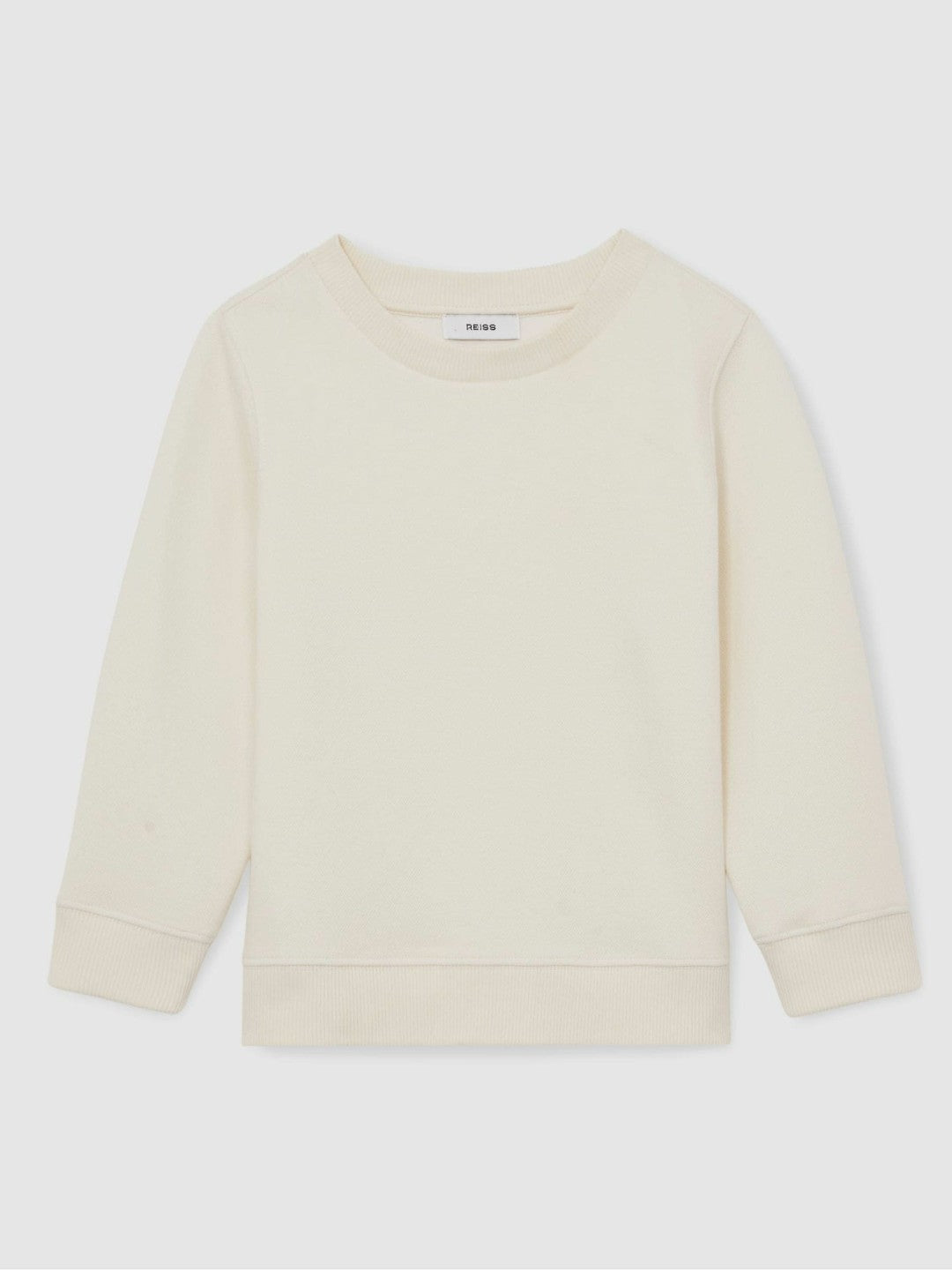 3-9 yrs Cotton-Blend Textured Sweatshirt in Off White