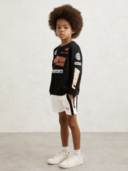 3-9 yrs McLaren F1 Team Cotton Logo T-Shirt Unisex Fit in Black