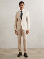 Suit Jacket in Stone